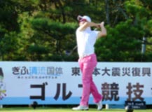 ゴルフ競技　成年男子 　小袋・佐藤・竹安選手　（第５位）