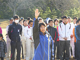 選手宣誓，水戸市代表白田選手