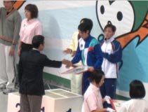水泳競技　少年女子Ｂ　平山　友貴菜選手 （１００ｍバタフライ　第３位）