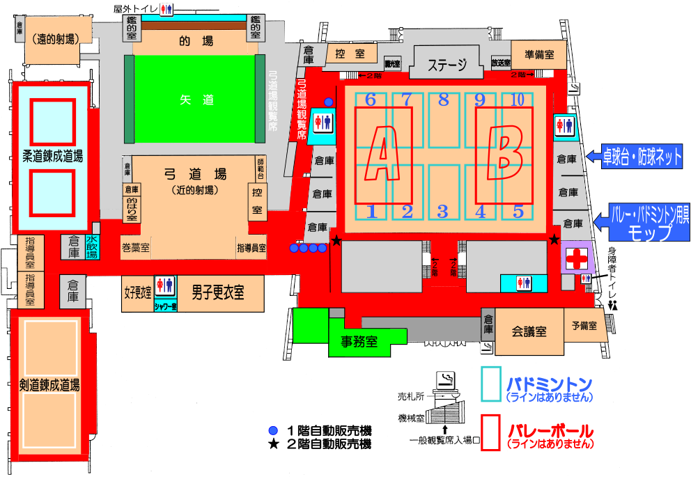 武道館平面図